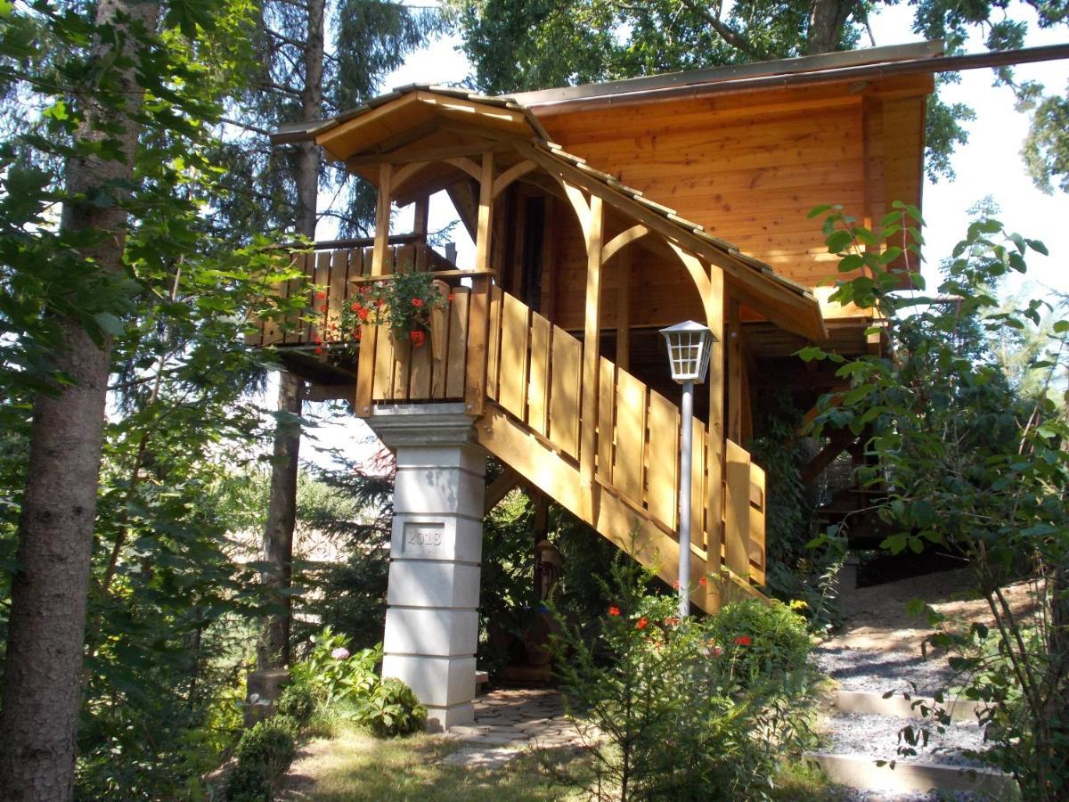 Baumhaus Wolfshoehle Fischach Bagian luar foto