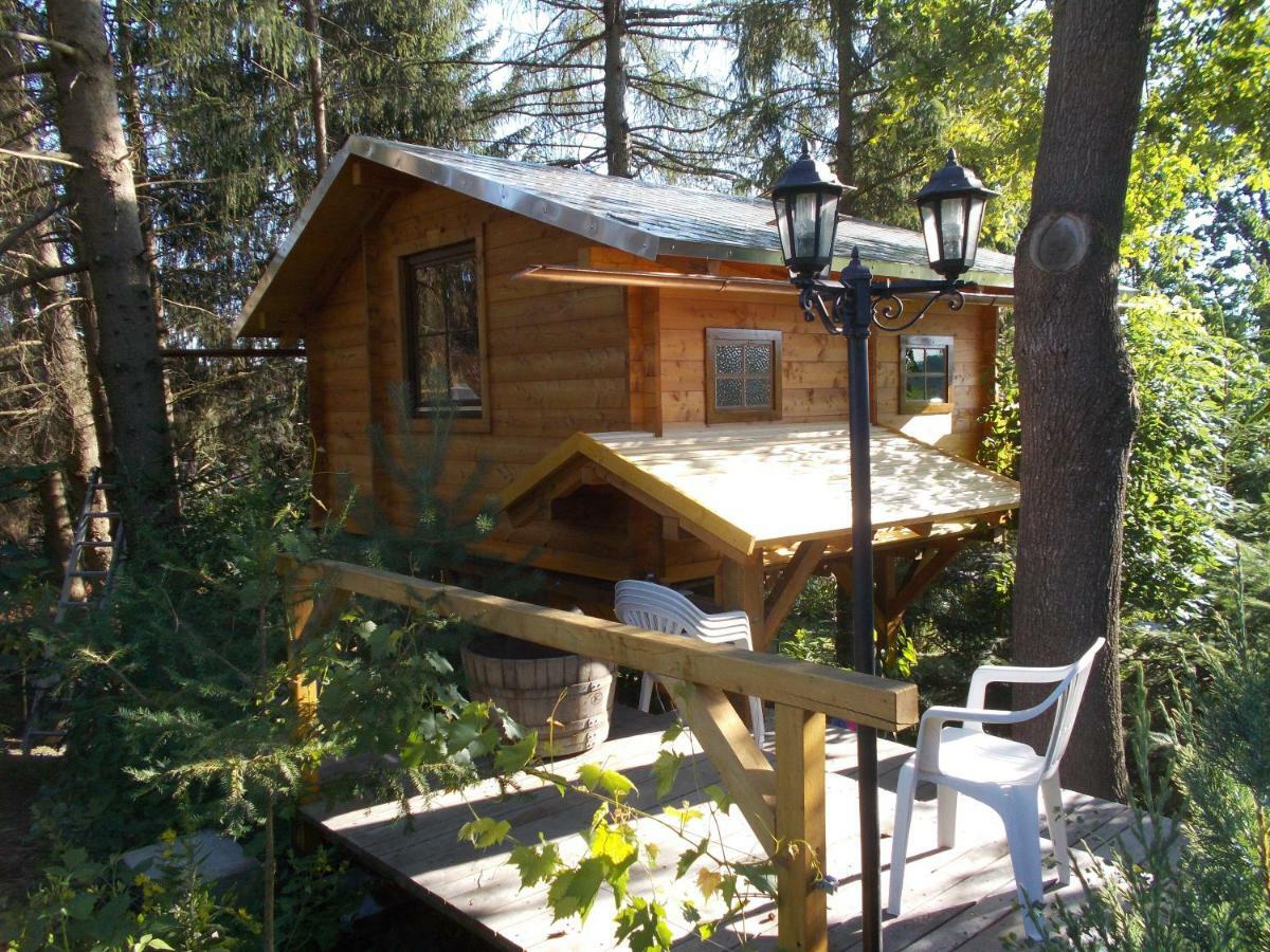 Baumhaus Wolfshoehle Fischach Bagian luar foto